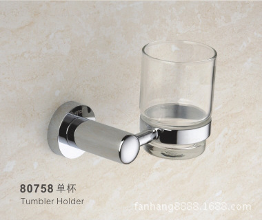 【衛(wèi)浴掛件全銅杯架 情侶創(chuàng)意漱口杯架 節(jié)省擺放空間的單杯架】價格,廠家,圖片,其他水暖衛(wèi)浴五金,溫州市帆航潔具-